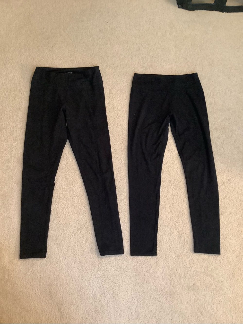 Two Pairs of Aerie Offline Black Cotton Leggings Size Medium 8/10 OG Mid Rise